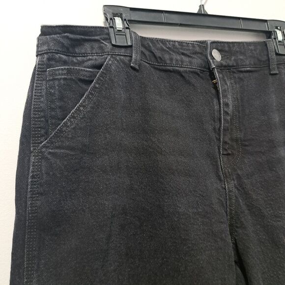 Torrid High Rise Carpenter Classic Denim Feel The Fit Plus Size 18 Short Black - Picture 13 of 14